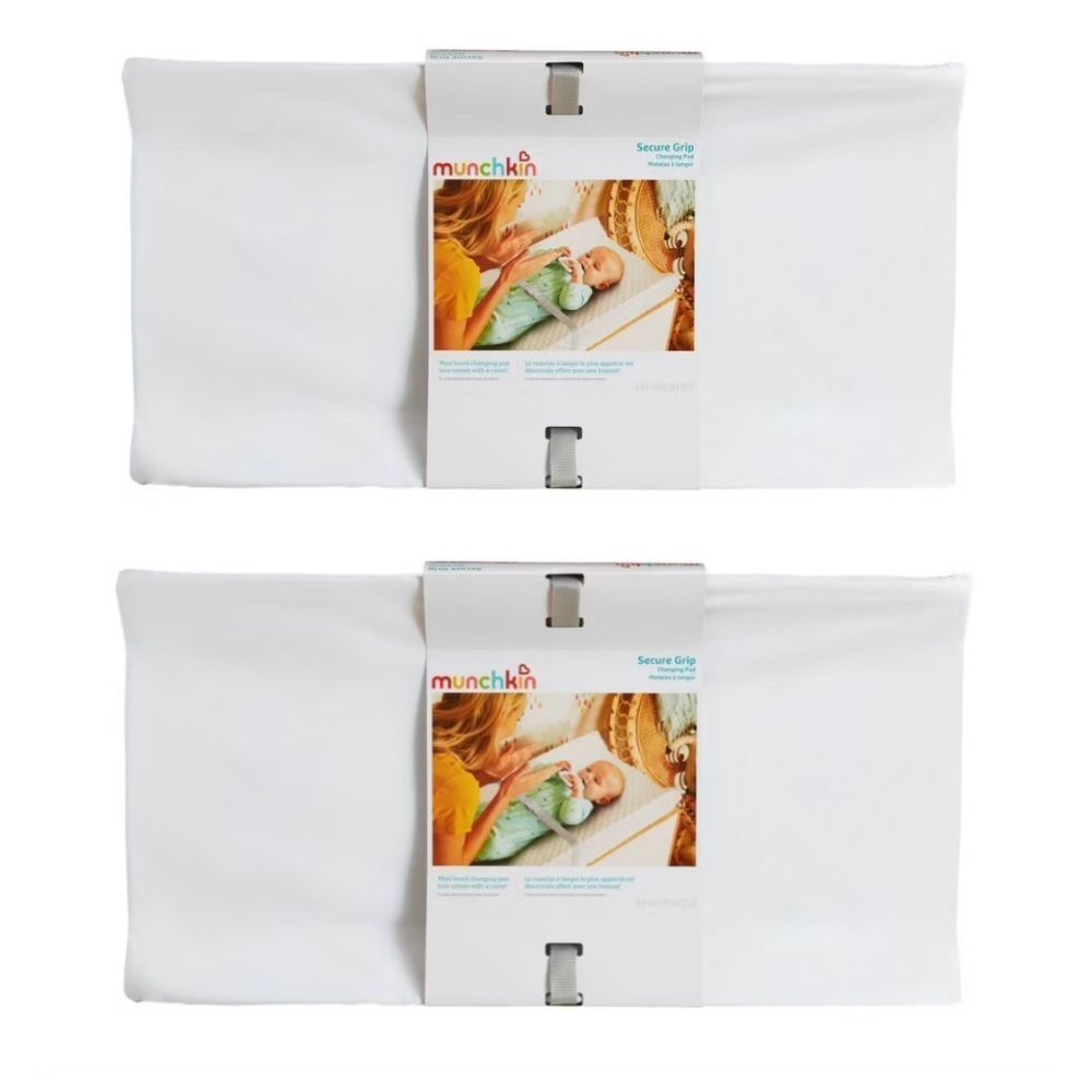 NEW 2 Pack Munchkin Secure Grip Waterproof Diaper Changing Pad 16X31"